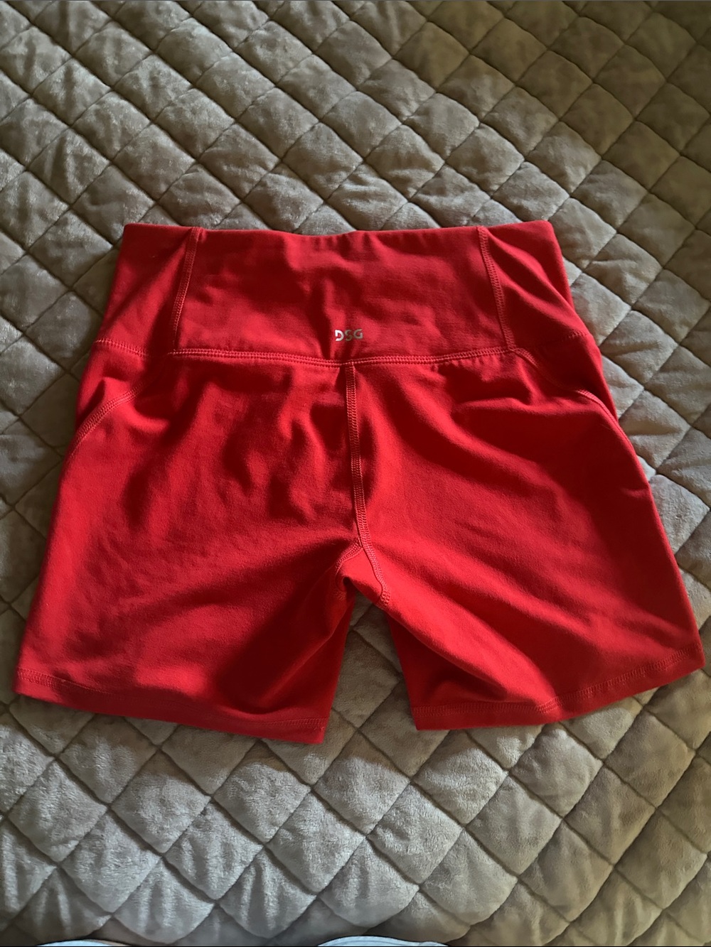 DSG Red High-Rise Women's Bike Shorts